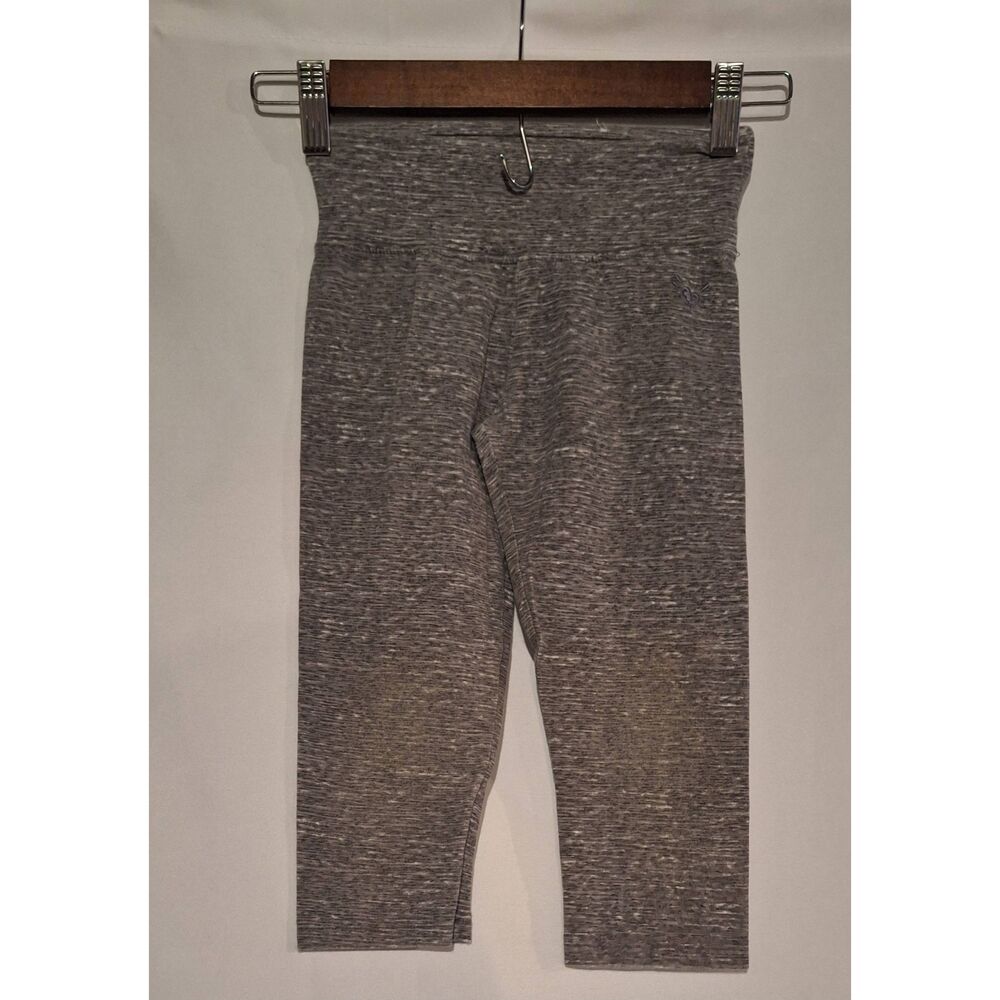 Justice Girls Gray Capri Cropped Leggings Size 8